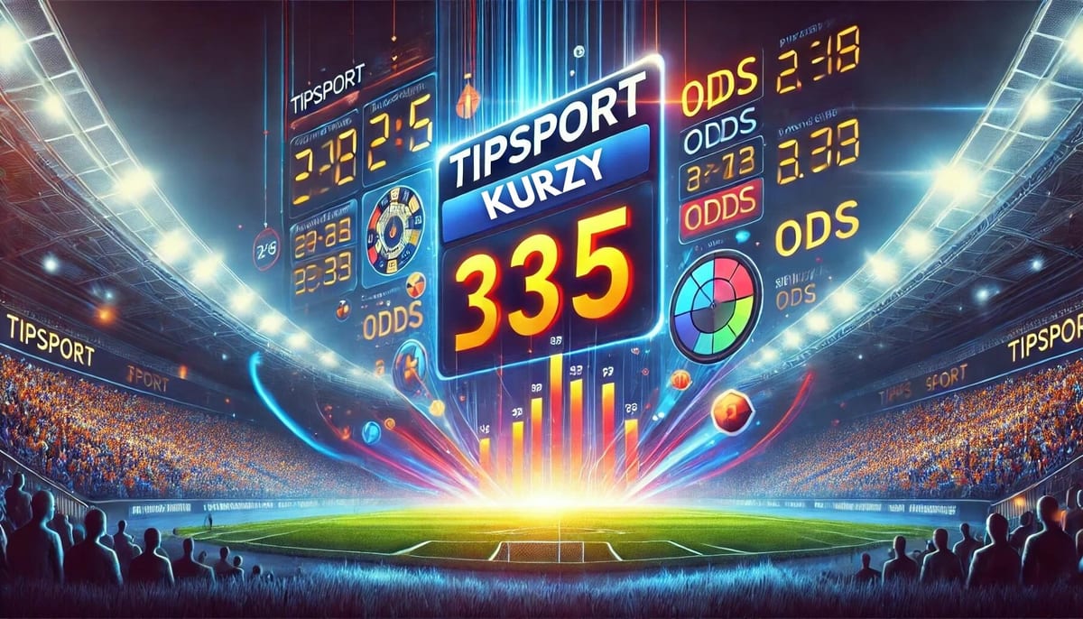 Kurzová ponuka stávkovej kancelárie Tipsport na obrazovke