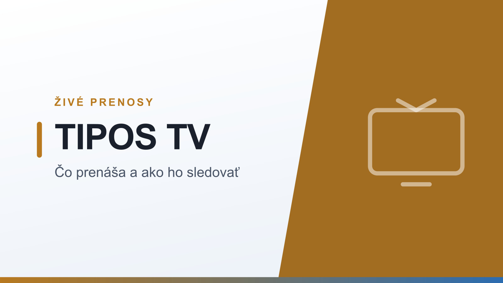 Ilustračná grafika: TIPOS TV – živé prenosy stávkovej kancelárie