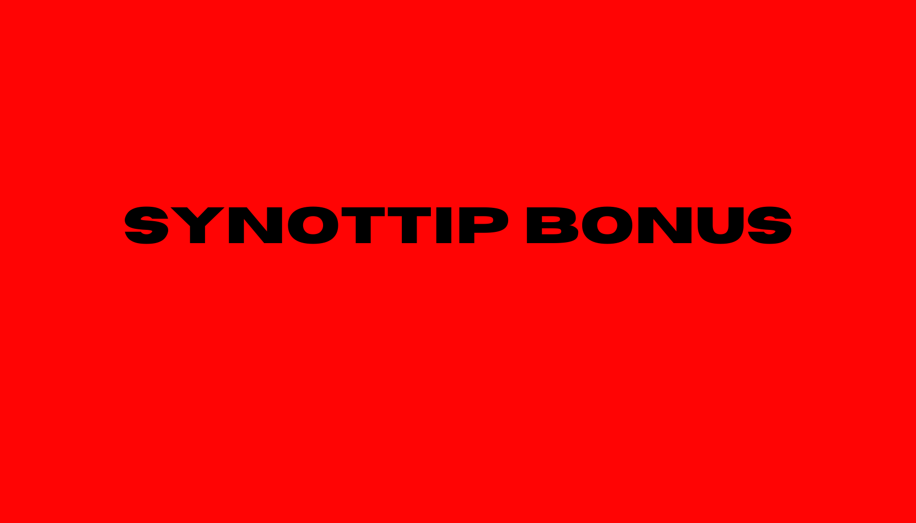 Synottip bonus za registráciu.